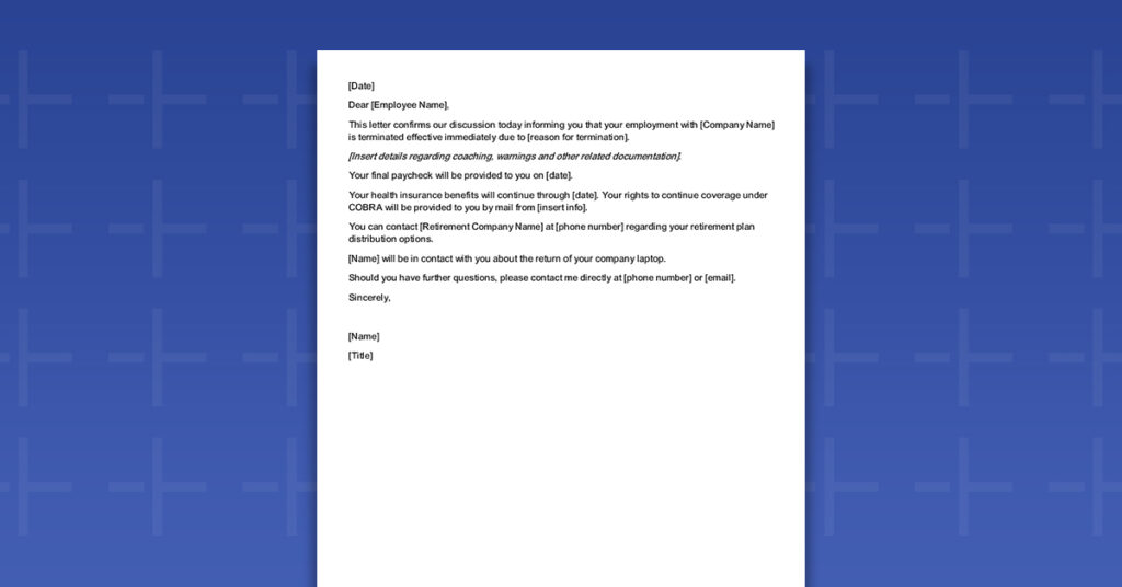 Termination Letter Featured Image