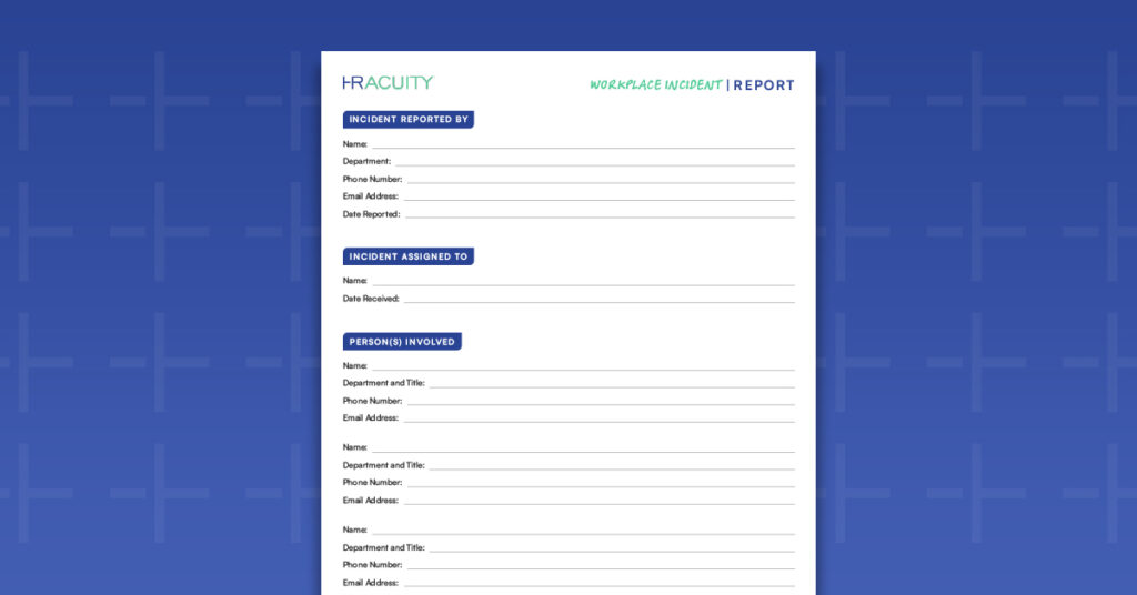 Workplace Incident Report Featured Image